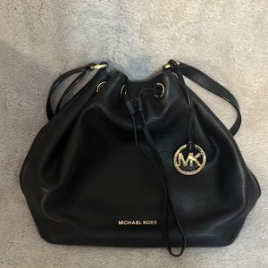 Michael Kors Black Bucket Bag